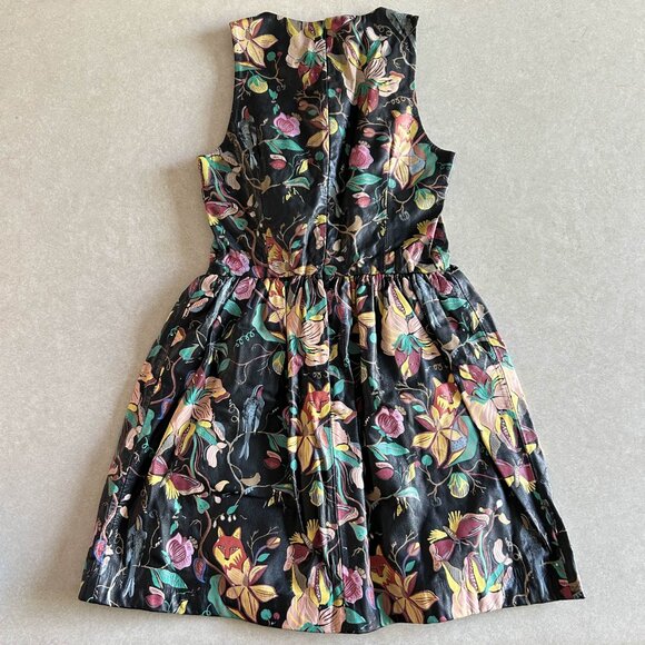 Topshop Hand Painted Leather Dress ASO Demi Lovato - Picture 5 of 11